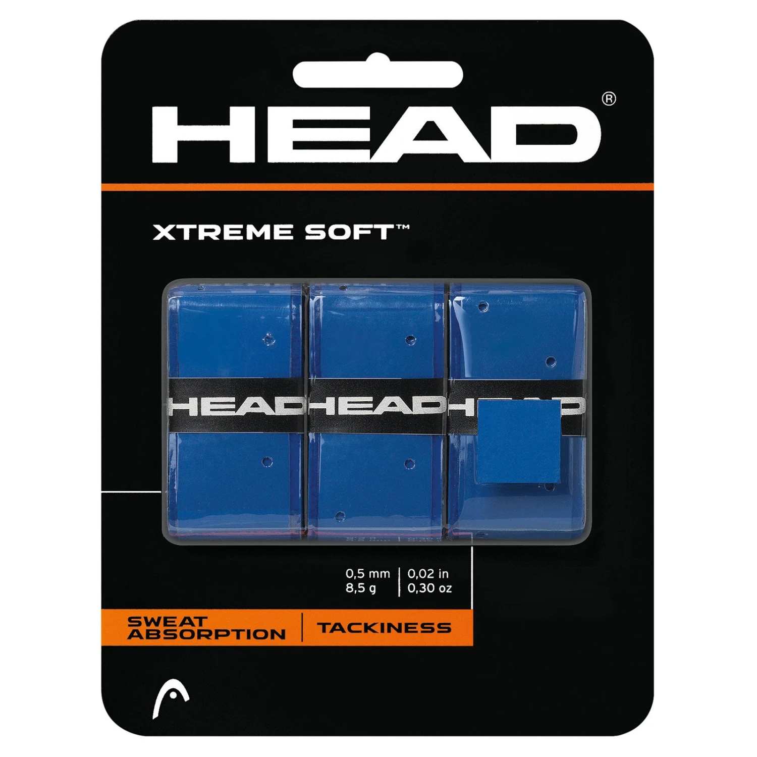 Head Extreme Soft Overgrip (3 Pack) Black - Image 5