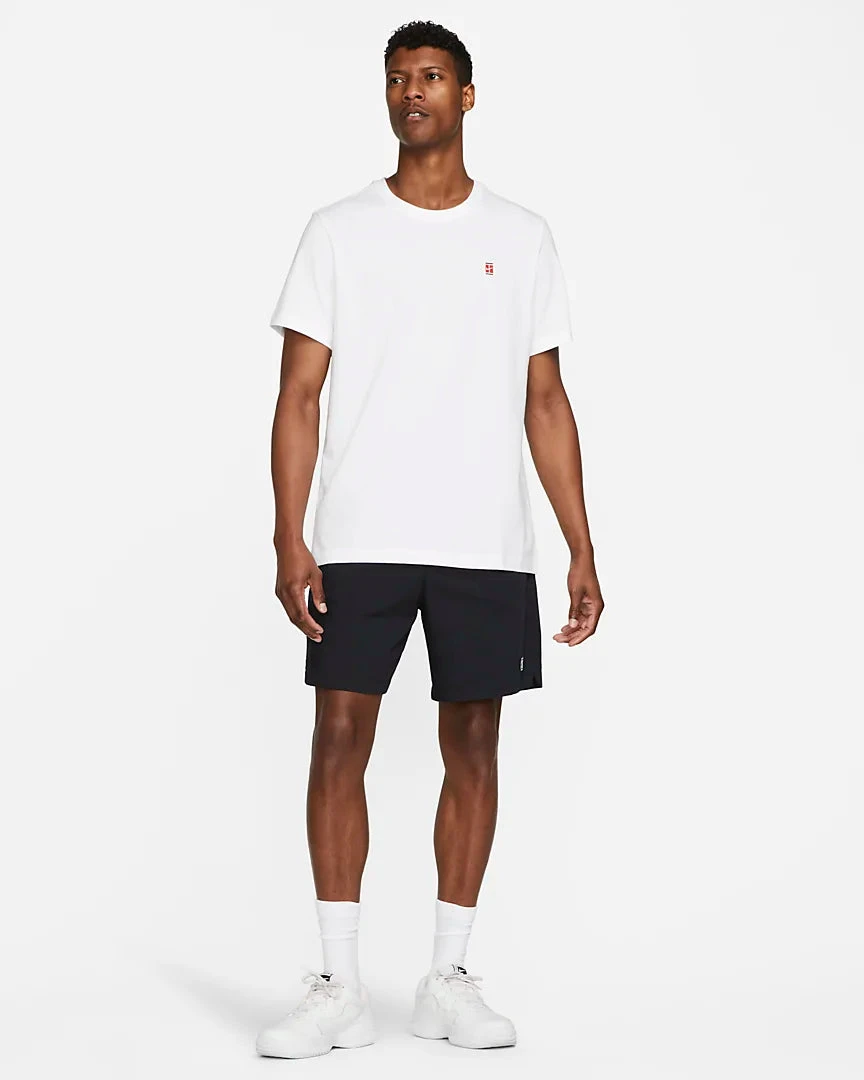 NikeCourt Men's Tennis Heritage T-Shirt (White) - Image 4