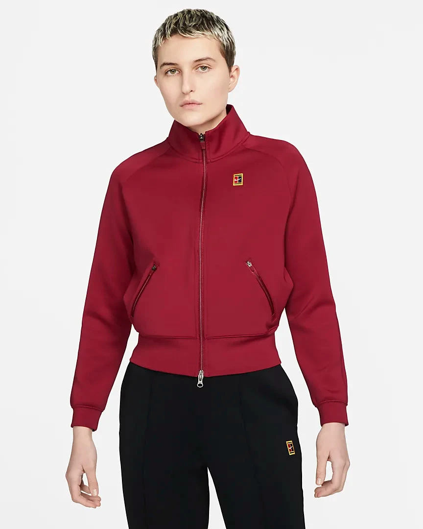 NikeCourt Women's Heritage Tennis Jacket (Pomegranate)