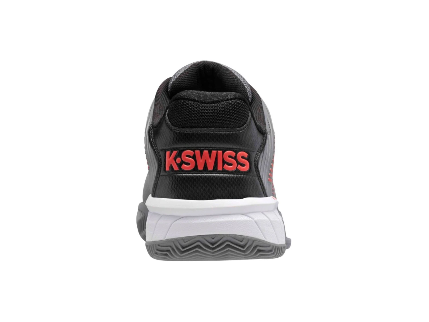 K-Swiss Mens Hypercourt Express HB - Steel Grey/Spicy Red - Image 4