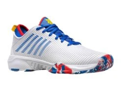 K-Swiss Mens Hypercourt Supreme AC - White/Classic Blue/Berry