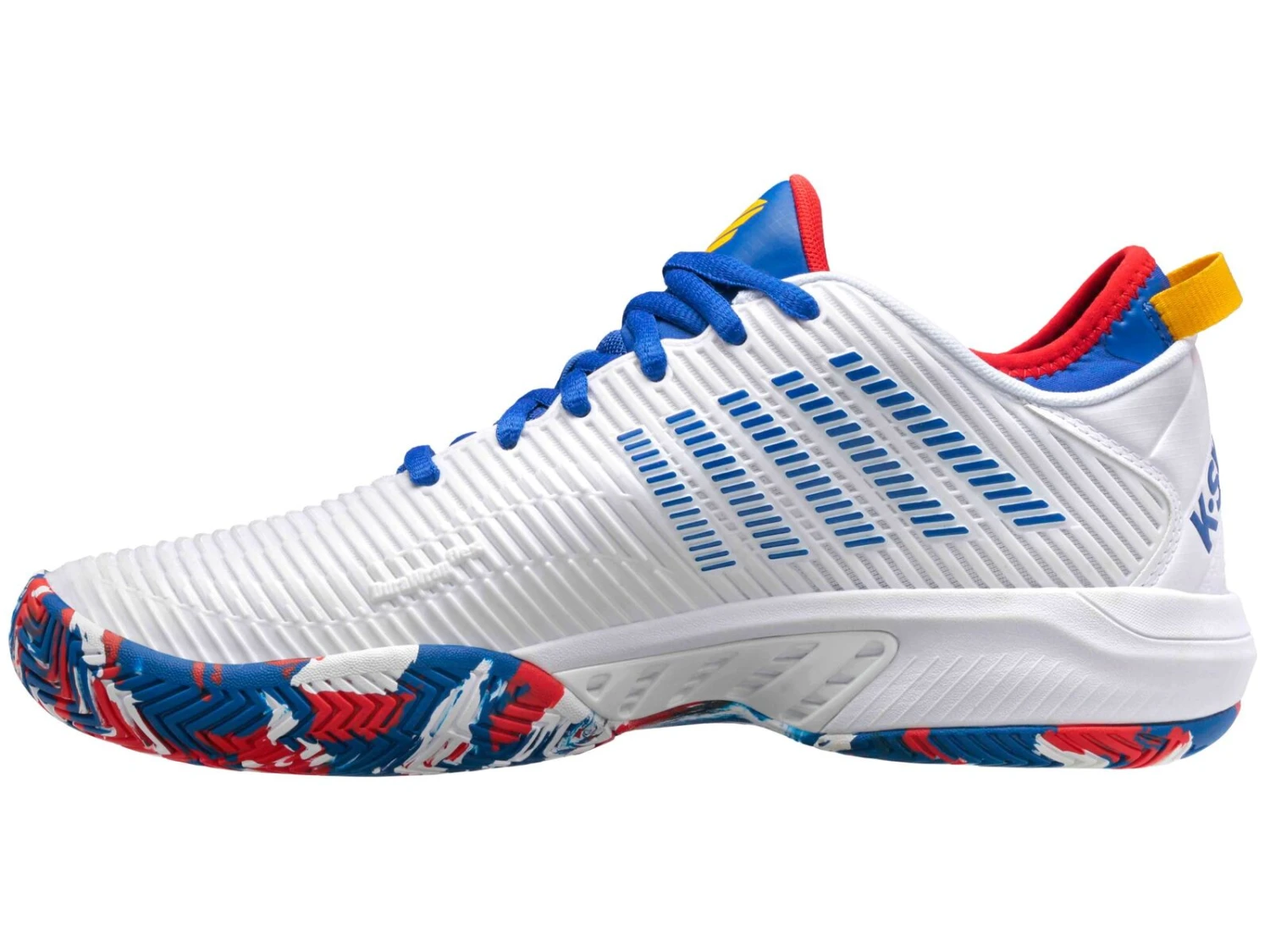 K-Swiss Mens Hypercourt Supreme AC - White/Classic Blue/Berry - Image 5