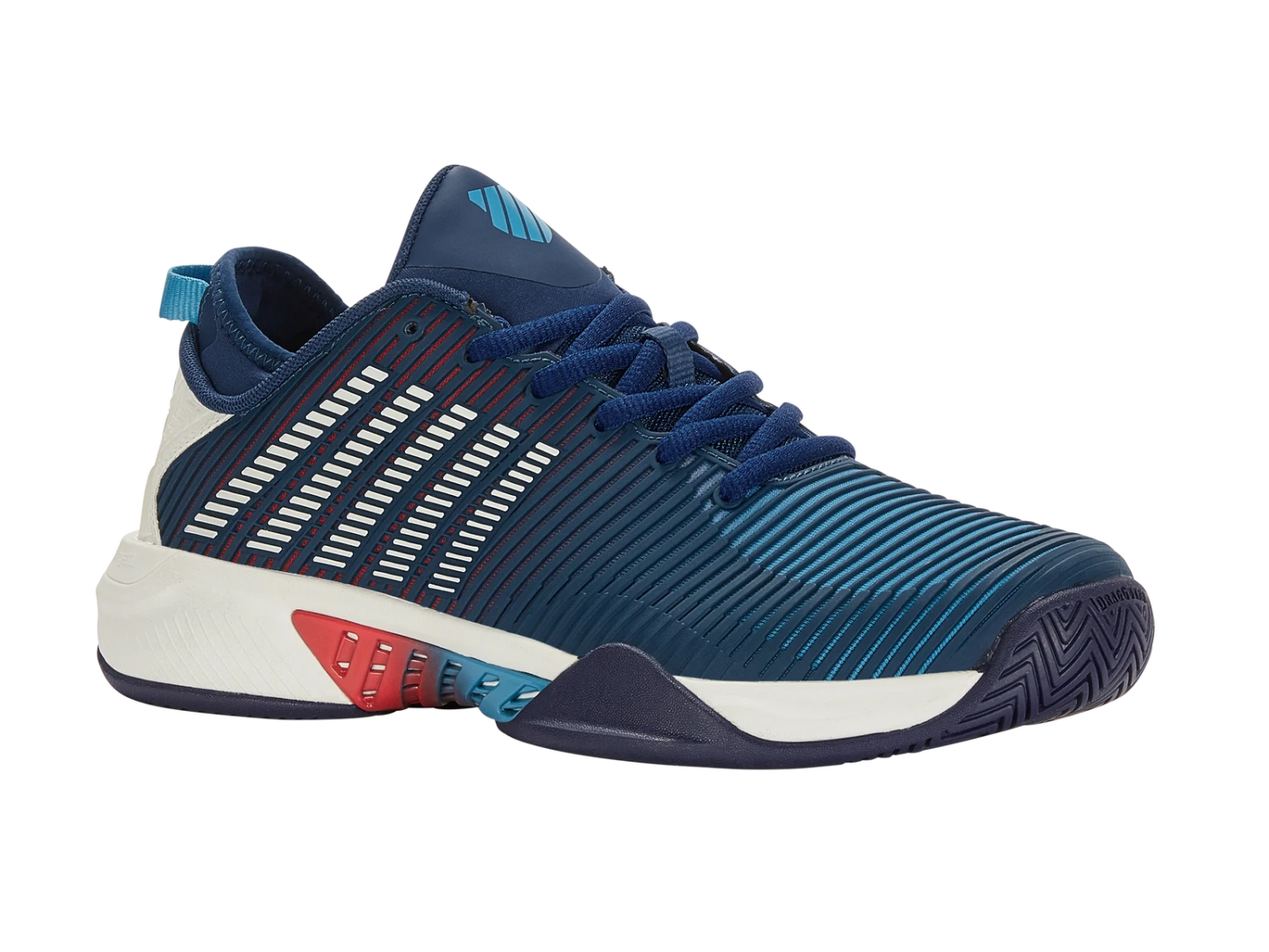 K-Swiss Mens Hypercourt Supreme AC - Blue/Opal - Image 2