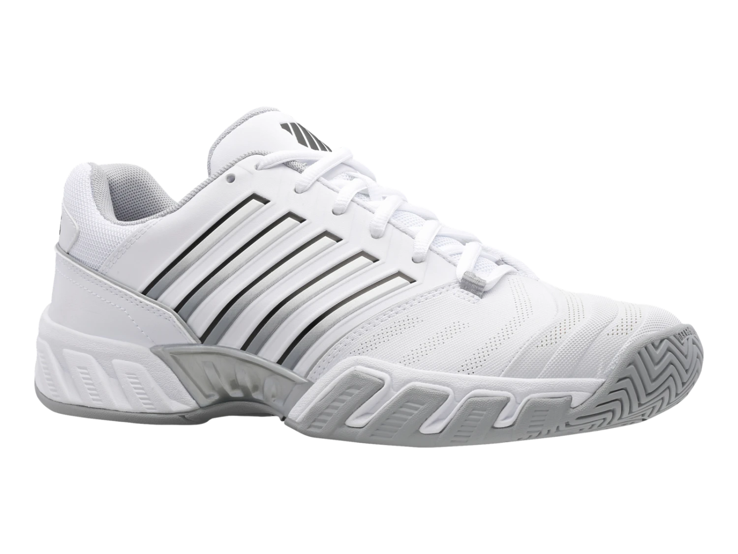 K-Swiss Mens Bigshot 4 AC - White/Highrise Silver - Image 2