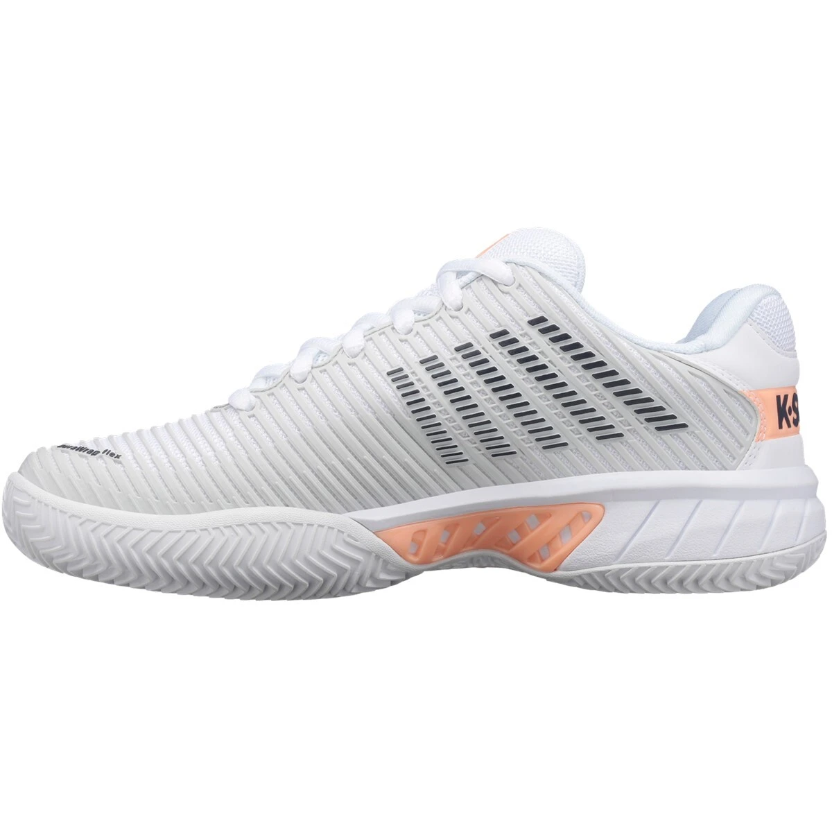 K-Swiss Womens Hypercourt Express 2 HB - White/Peach - Image 6