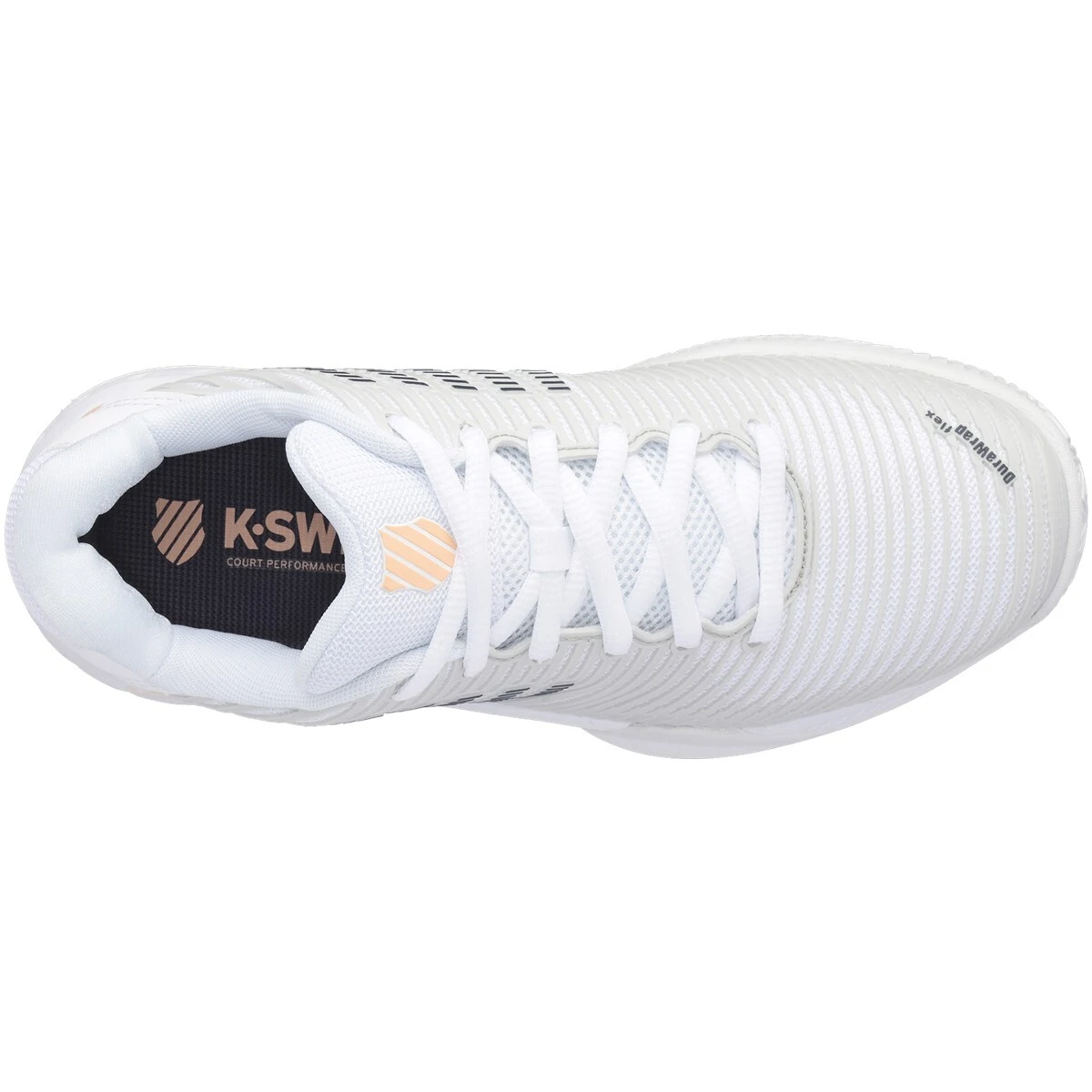 K-Swiss Womens Hypercourt Express 2 HB - White/Peach - Image 7
