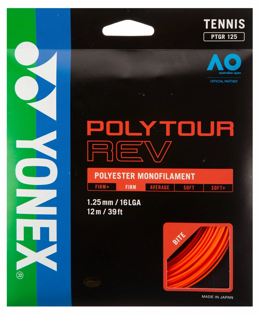 Yonex Poly Tour Rev 1.30 Orange 12m Set