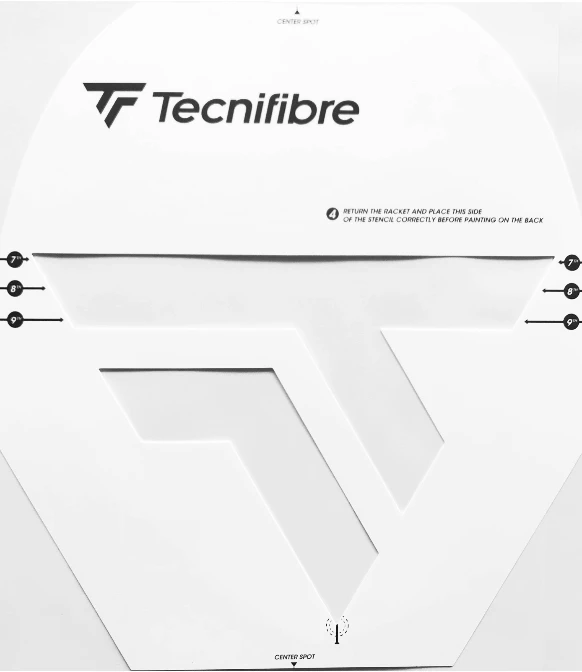 Tecnifibre Tennis Racquet Stencil