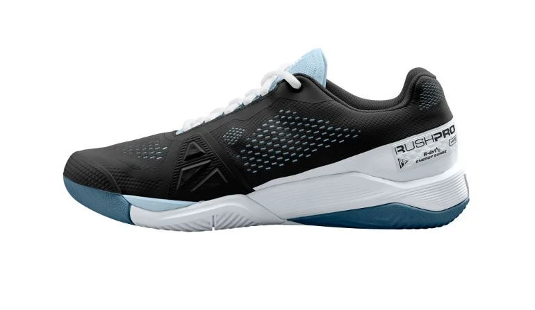 Wilson Womens Rush Pro 4.0 AC - Black/White/China Blue - Image 4