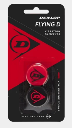 Dunlop Flying D Vibration Dampener Red/Black (2 Pack)