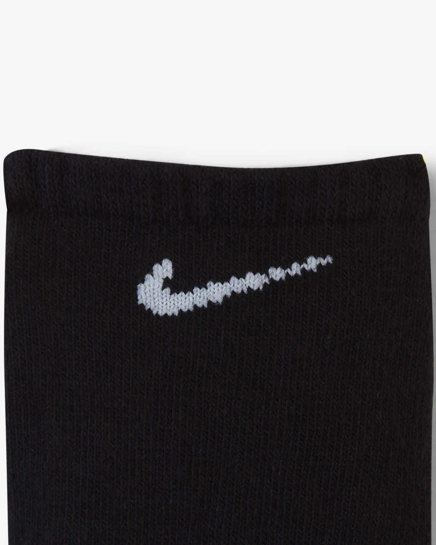 Nike Everyday Cushioned Training No-Show Socks (3 Pairs) Black - Image 4