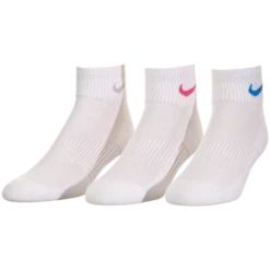 Nike Everyday Cushioned Quarter Sock (3 Pairs) White