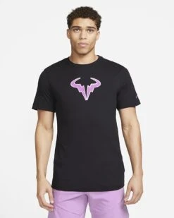 NikeCourt Mens Dri-FIT Rafa Tennis T-Shirt 2023 Black