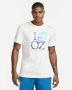 NikeCourt Mens DriFIT OZ Tennis T-Shirt (Sail)