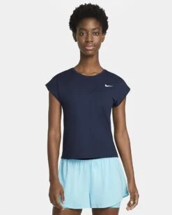 NikeCourt Women's Dri-Fit Victory Top Dark Blue