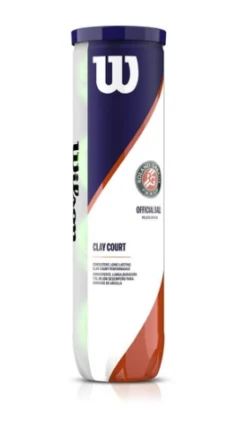 Wilson Roland Garros Official Ball - Clay Court - 4 Ball Can