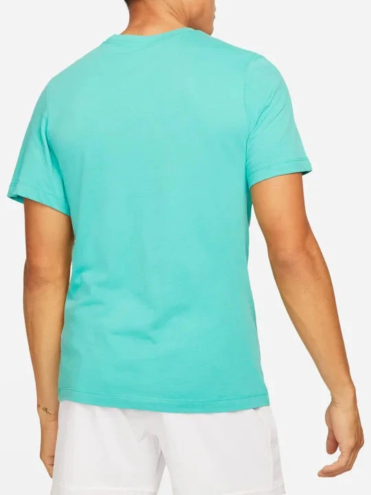 NikeCourt Mens Dri-FIT Rafa Tennis T-Shirt (Turquoise Green) - Image 2